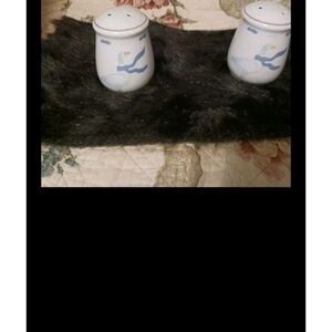 Blue Design Ceramic Goose Salt and Pepper Shakers